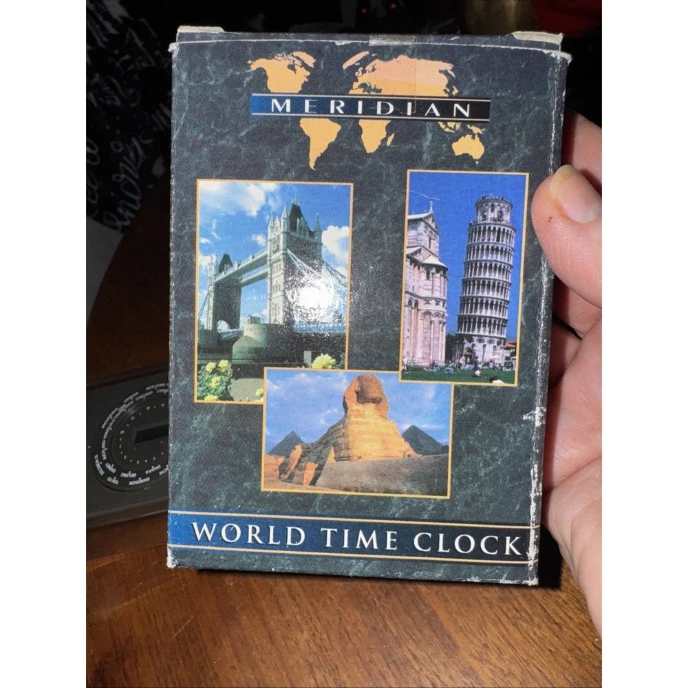 Vintage Meridian Global‎ World Time Clock w Box